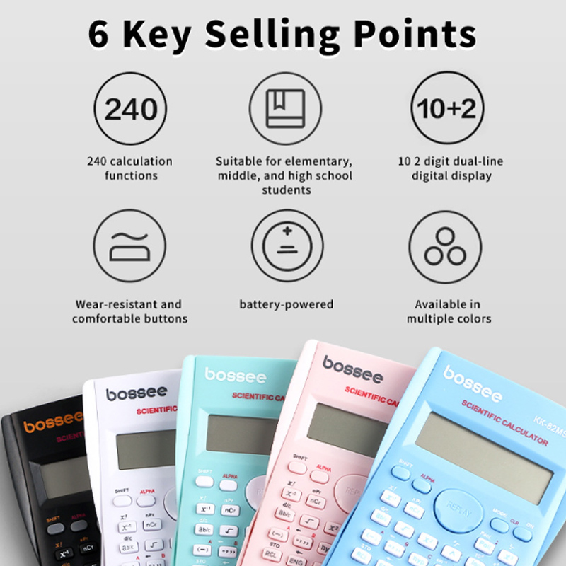 科学計算機 240機能 12桁 2行表示 ハンドヘルド式 多 - Scientific Calculator For Secondary School のレビューと価格