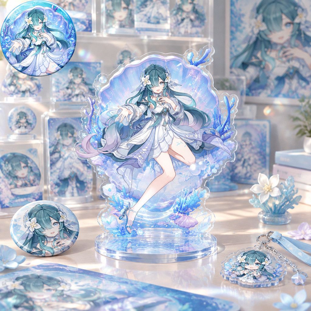 アニメキャラクター「原神」のヴォディャニツァのブローチ、アク - Desk Accessories のレビューと価格