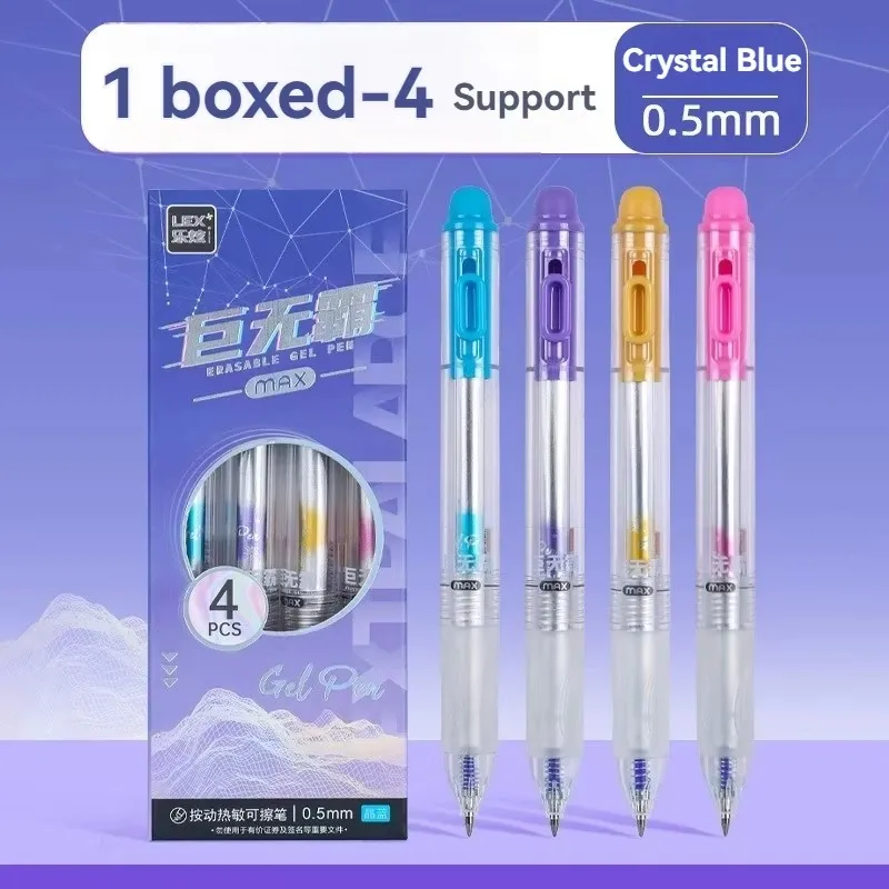 4本セット、繰り出し式で消せるジェルボールペン、0.5mmの - Retractable Eraser Pen Click のレビューと価格